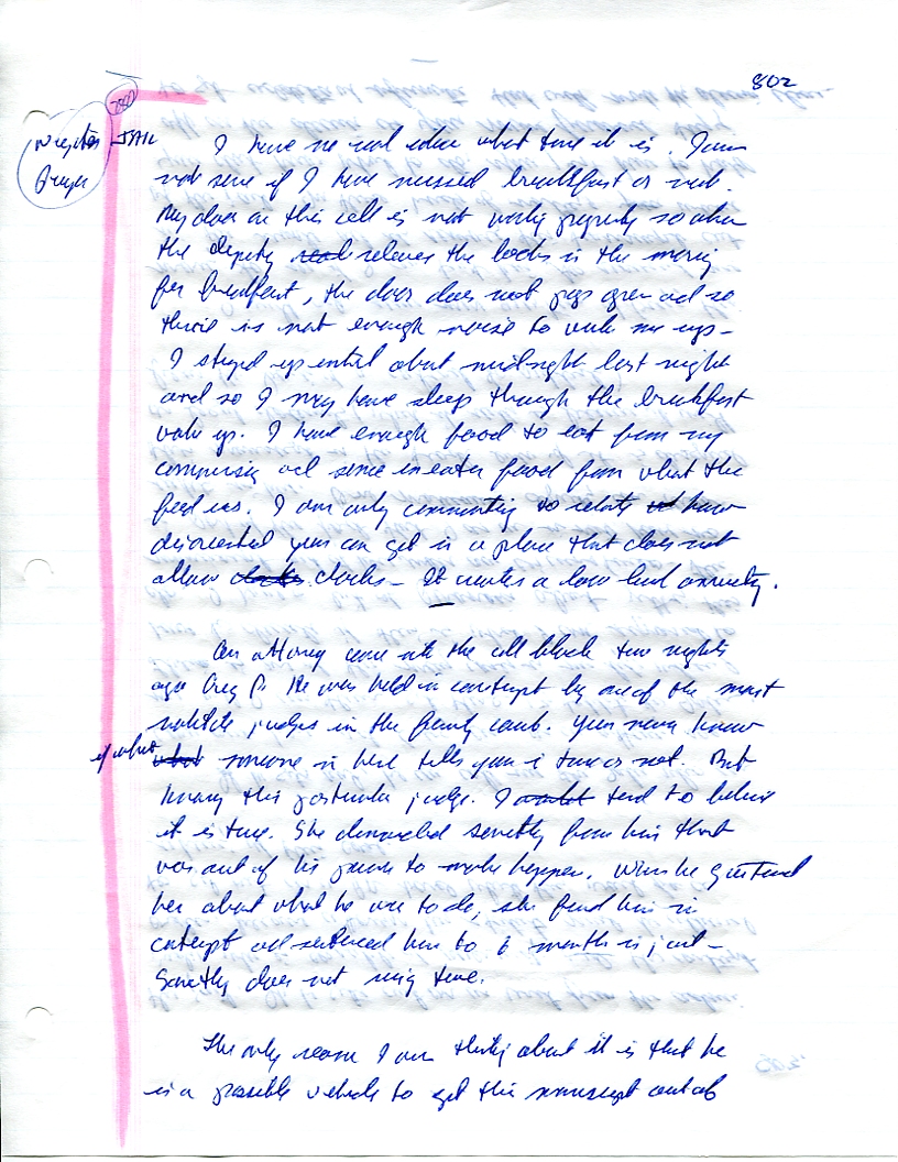 Dr John WorldPeace 2008 Prison Journal